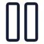 Stretchvertical icon with stroke standard style