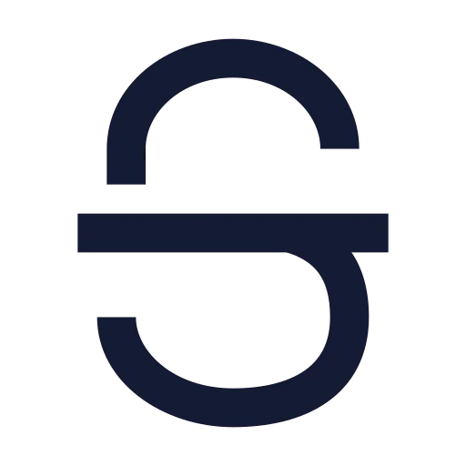 Strikethrough Icon in Solid Sharp style