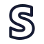 Stripe icon with stroke rounded style