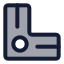 Strokecenter icon with duotone standard style