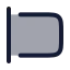 Strokeleft icon with duotone rounded style