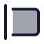 Strokeleft icon with duotone standard style
