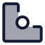 Strokeoutside icon with duotone standard style