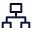 Structure icon with stroke sharp style