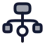 Structure icon with duotone rounded style