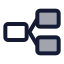 Structure icon with duotone standard style