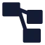 Structure icon with solid sharp style