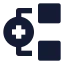 Structureadd icon with solid sharp style