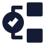 Structurecheck icon with solid sharp style