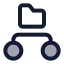 Structurefoldercircle icon with duotone standard style