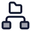 Structurefolder icon with duotone standard style