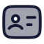 Studentcard icon with duotone rounded style