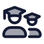 Students icon with duotone standard style