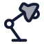 Studylamp icon with duotone rounded style