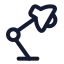 Studylamp icon with stroke standard style