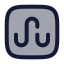 Stumbleupon icon with duotone rounded style