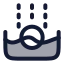 Submerge icon with duotone rounded style