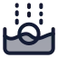 Submerge icon with duotone standard style