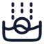 Submerge icon with stroke rounded style