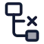 Subnodedelete icon with duotone standard style