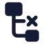 Subnodedelete icon with solid standard style