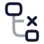 Subnodedelete icon with twotone rounded style