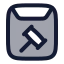 Subpoena icon with duotone rounded style