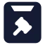 Subpoena icon with solid standard style