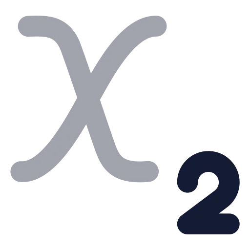 Subscript Icon in Bulk Rounded style
