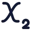 Subscript icon with solid rounded style