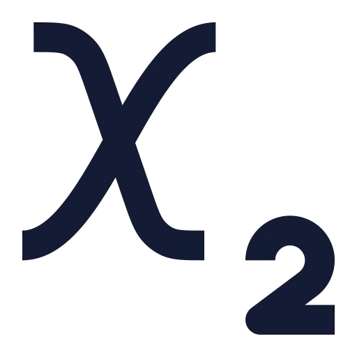 Subscript Icon in Solid Sharp style