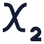 Subscript icon with solid sharp style
