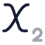 Subscript icon with twotone rounded style