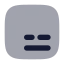 Subtitle icon with bulk rounded style