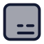 Subtitle icon with duotone standard style