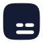 Subtitle icon with solid rounded style