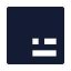 Subtitle icon with solid sharp style