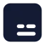 Subtitle icon with solid standard style