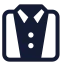 Suit icon with solid standard style
