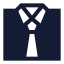 Suit icon with solid sharp style