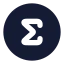 Summationcircle icon with solid rounded style