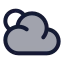 Suncloud icon with duotone standard style
