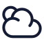 Suncloud icon with stroke standard style