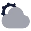 Suncloud icon with bulk rounded style