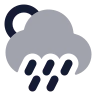 Sun Cloud Angled Rain 01 icon preview