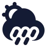 Sun Cloud Angled Rain 02 icon preview