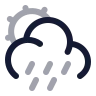 Sun Cloud Angled Rain 02 icon preview