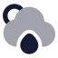 Suncloudbigrain icon with bulk rounded style