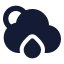 Suncloudbigrain icon with solid standard style