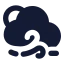 Suncloudfastwind icon with solid standard style